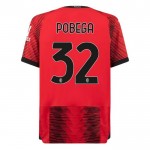 Günstige Fußballtrikots AC Mailand Pobega 32 Heimtrikot 2023-24 Kurzarm